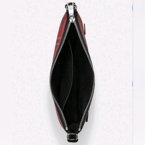 Coach Rowan File Bag With Tartan Plaid Print - Picture 11 of 11